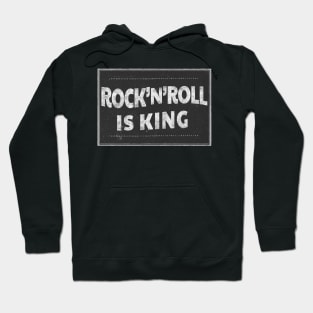 Rock 'N' Roll Is King - Typography Design Hoodie